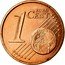 Malta Euro Cent Mnajdra Temples 2008 F KM# 125 1 EURO CENT LL coin reverse
