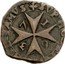 Malta Grano (Giovani Paolo Lascaris Castellar) KM# 70 SVB HOC SIGNO MILITAMVS 1637 coin reverse