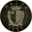 Malta Lira 430 years Defense of Christian Europe 1993 KM# 103 M A L T A 1 9 9 3 coin obverse