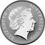 Australia One Dollar Kangaroo holding football (Partially Gilded) 2008 ELIZABETH II AUSTRALIA 2008 IRB coin obverse