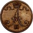 Finland Penni Aleksandr III 1888 KM# 10 A III coin obverse