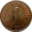 Estonia Sent 1939 KM# 19.2 Reform Coinage EESTI VABARIIK 1 ÜKS SENT coin reverse
