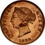 Cyprus 1/2 Piastre Victoria 1889 KM# 2 VICTORIA QUEEN 1889 coin obverse
