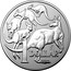 Australia 1 Dollar Mob of Roos 2019 Singapore Merlion privy 1 DOLLAR coin reverse