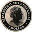 Australia 1 Dollar The Australian Silver Swan 2019 P BU ELIZABETH II 2019 AUSTRALIA JC 1 DOLLAR coin obverse