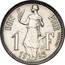 Luxembourg 1 F Charlotte 1923 (fr) Essai - Rare KM# Pn25 BON POUR 1 F 19 23 JEAN MICH coin reverse