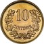 Luxembourg 10 Centimes Guillaume IV 1908 Pattern strike - Rare KM# E24 ESSAI 10 CENTIMES coin reverse
