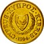 Cyprus 10 Cents Type 2 coat of arms 1994 KM# 56.3 CYPRUS ∙ ΚΥΠPΟΣ ∙ KIBRIS ∙ 2002 1960 coin obverse