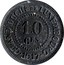 Luxembourg 10 Ces LL crossed 1917  10 CES GRAND DUCHÉ DE LUXEMBOURG •1917• coin reverse