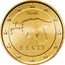 Estonia 10 Euro Cent Map of Estonia 2018 KM# 64 2011 EESTI coin obverse