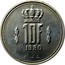 Luxembourg 10 Francs Jean. Grand Duchy 1980 Proof KM# 57a 10F 1980 N.J.L. coin reverse