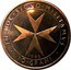 Malta 10 Grani Angelo 1985 1985 proof X# 108 IN∙HOC∙SIGNO∙MILITAMVS 1985 ∙ 10∙GRANI ∙ coin reverse