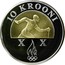 Estonia 10 Krooni Olympic Winter Games Torino 2006 Proof KM# 42 10 KROONI X X coin reverse