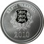 Estonia 10 Krooni Vancouver Winter Olympic Games 2010 Proof KM# 53 EESTI VABARIIK 2010 coin obverse