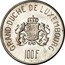 Luxembourg 100 F Grand-Duche de Luxembourg 1963 Pattern strike - Rare GRAND-DUCHE DE LUXEMBOURG 100 F JNL coin reverse