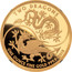 UK 100 Pounds Great Britain Two Dragons 2018 Proof TWO DRAGONS ONE OUNCE FINE GOLD 999.9 2018 coin reverse