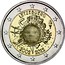 Luxembourg 2 Euro 10 Years of Euro Banknotes and Coins 2012 KM# 119 LËTZEBUERG A. H. € 2002 2012 coin obverse