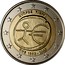 Cyprus 2 Euro 10th Anniversary of the Economic Monetary Union 2009 KM# 89 ΚΥΠΡΟΣ KIBRIS ONE 1999-2009 coin obverse
