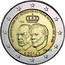 Luxembourg 2 Euro (50th Anniversary Grand-Duke) 50E ANNIVERSAIRE DE L’ACCESSION AU TRÔNE DU GRAND-DUC JEAN JEAN 2014 HENRI coin obverse