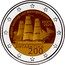 Estonia 2 Euro (Fabian Gottlieb von Bellingshausen) FABIAN GOTTLIEB VON BELLINGSHAUSEN EESTI 2020 ANTARKTIKA 200 coin reverse