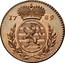 Luxembourg 2 Liards Joseph II 1789 (b) KM# 14 1789 coin reverse