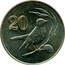 Cyprus 20 Cents Bordered value number 1985 KM# 57.2 20 coin reverse