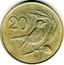 Cyprus 20 Cents Solid value number 1983 KM# 57.1 20 coin reverse