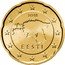 Estonia 20 Euro Cent Map of Estonia 2018 KM# 65 2011 EESTI coin obverse
