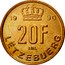 Luxembourg 20 Francs 1990 KM# 67 Standard Coinage Resumed 19 90 20F IML LËTZEBUERG coin reverse