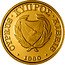 Cyprus 20 Pounds 30th Anniversary of the Republic 1990 Proof KM# 65 CYPRUS KYΠPΟΣ KIBRIS 1994 coin obverse