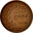 Luxembourg 25 Centimes 1930 KM# 42 Standard Coinage Resumed 25 CMES 1930 EVERAERTS coin reverse