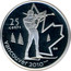Canada 25 Cents Biathlon 2007 Proof 25 CENTS VANCOUVER 2010 coin reverse