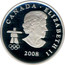 Canada 25 Cents Bobsleigh 2008 Proof CANADA ∙ ELIZABETH II 2008 coin obverse