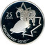 Canada 25 Cents Bobsleigh 2008 Proof 25 CENTS VANCOUVER 2010 coin reverse