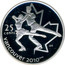 Canada 25 Cents Figure skating 2008 Proof 25 CENTS VANCOUVER 2010 coin reverse