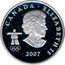 Canada 25 Cents Ice hockey 2007 Proof CANADA ELIZABETH II 2007 coin obverse