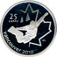 Canada 25 Cents Snowboarding 2008 Proof 25 CENTS VANCOUVER 2010 coin reverse