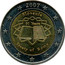 Slovenia 2E Treaty of Rome 2007 X# Pn46 2007 SLOVENIA 50 YEARS TREATY OF ROME coin reverse