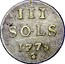 Luxembourg 3 Sols Maria Theresa 1775 (b) KM# 7 III SOLS 1775 coin reverse