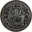Luxembourg 5 Centimes Charlotte 1918 KM# 30 5 CES coin reverse