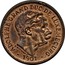 Luxembourg 5 Centimes Adolphe Grand-Duc de Luxembourg 1901 KM# Pn13 ADOLPHE GRAND DUC DE LUXEMBOURG A. MICHAUX • 1901 • coin obverse