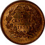 Luxembourg 5 Centimes Willem III 1854 (u) KM# 22.1 5 CENTIMES 1870 BARTH coin reverse