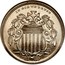 USA 5 Cents (Shield Nickel Pattern) IN GOD WE TRUST 18.66 coin obverse