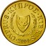 Cyprus 5 Cents Type 2 coat of arms 2004 KM# 55.3 CYPRUS ∙ ΚΥΠΡΟΣ ∙ KIBRIS ∙ 2004 1960 coin obverse
