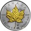 Canada 5 Dollars Maple Leaf Four Seasons - Selected Gold Plating 2014 BU CANADA 9999 9999 FINE SILVER 1 OZ ARGENT PUR coin reverse