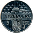 Luxembourg 5 ECU Adolf Grand Duke 1997 UNC X# 77 LËTZEBUERG 5 ECU 1997 coin reverse