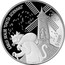 Latvia 5 Euro Cat's Mill 2019 Proof, Struck KĀRLIS SKALBE "KAĶĪŠA DZIRNAVAS" 5 EURO coin obverse