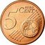 Luxembourg 5 Euro Cent Henri I 2008 (a) KM# 77 5 EURO CENT LL coin reverse