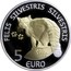 Luxembourg 5 Euro Henri I (Chat sauvage) 2015 Proof FELIS SLVESTRIS SILVESTRIS 5 EURO coin reverse