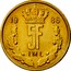 Luxembourg 5 Francs Jean 1986 KM# 60.2 19 86 5F IML coin reverse